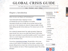 Tablet Screenshot of globalcrisisguide.com